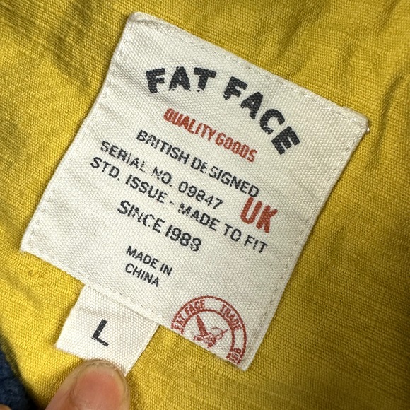 Fat Face Mens Jacket Size Large Full Zip Fleece Performance Retro Gorpcore - Picture 3 of 11